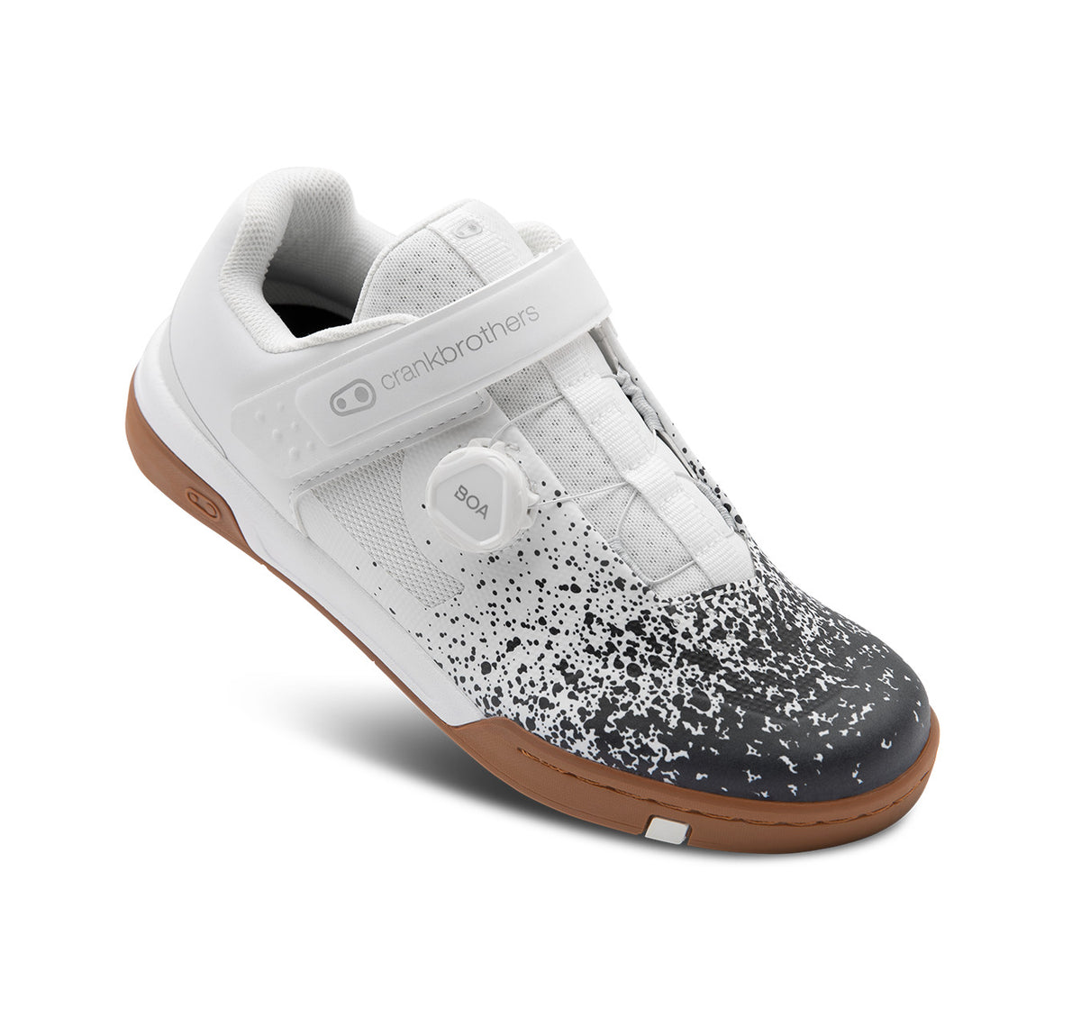 Crank Brothers MTB Shoes Mallet Boa Black/White - Gum Clip-In Splatter 5.0 1
