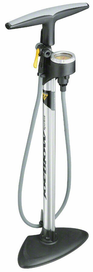 Topeak Joe Blow Sprint Floor Pump TwinHead Presta + Schrader Valve 160psi Gauge 1