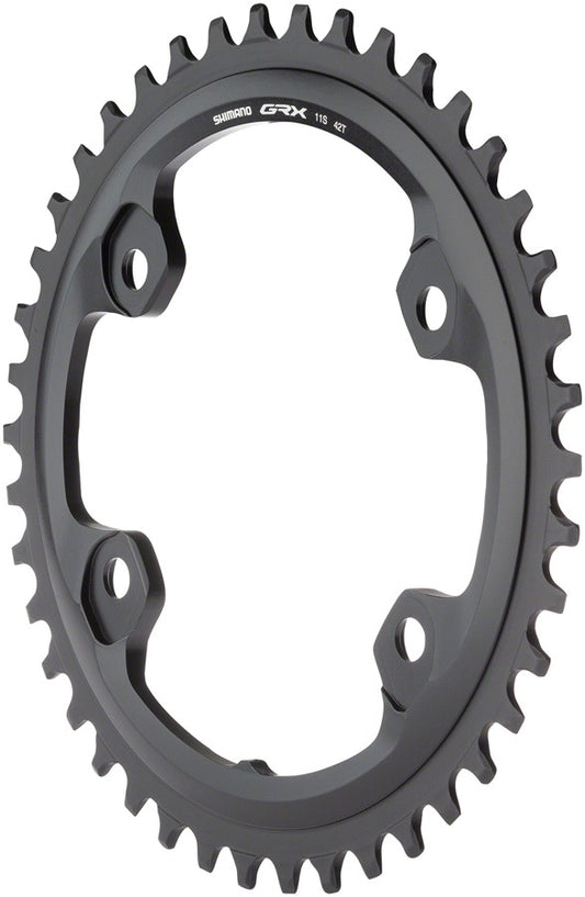 Shimano GRX RX810 Chainring - 42t, 110 BCD, 4-Bolt, 11-Speed, Black 1