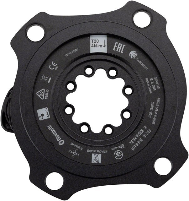 SRAM RED/Force AXS Power Meter Spider - 107 BCD, 8-Bolt Crank Interface, 1x/2x 4