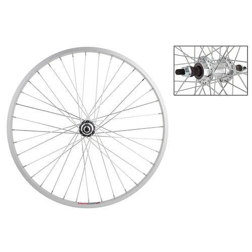 Wheel Master Alloy 24in Rear Bike Wheel Silver 36h 5-7 Speed Bolt-On 135mm 1