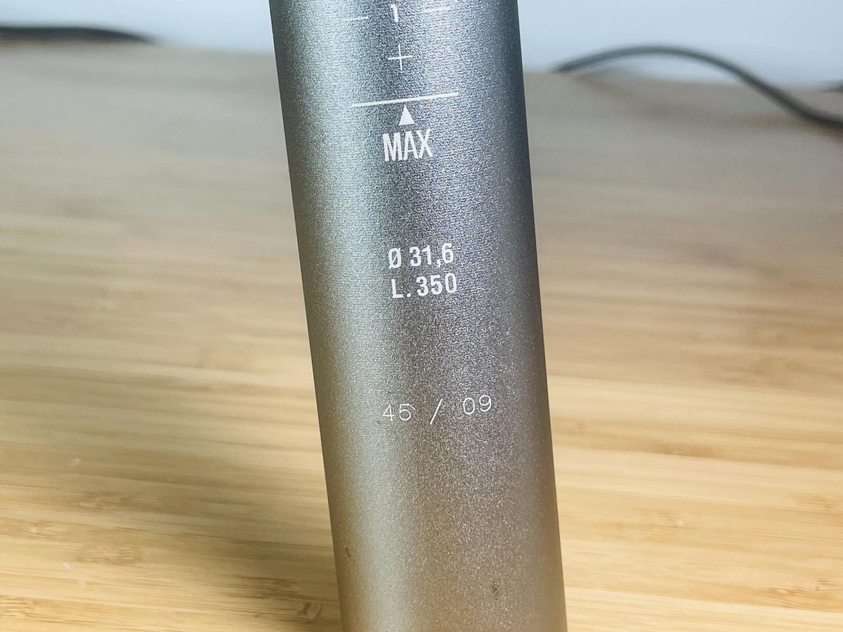 NOS Storage-Worn Cinelli LUX Alloy Seatpost 31.6mm x 350mm - Gunmetal 5