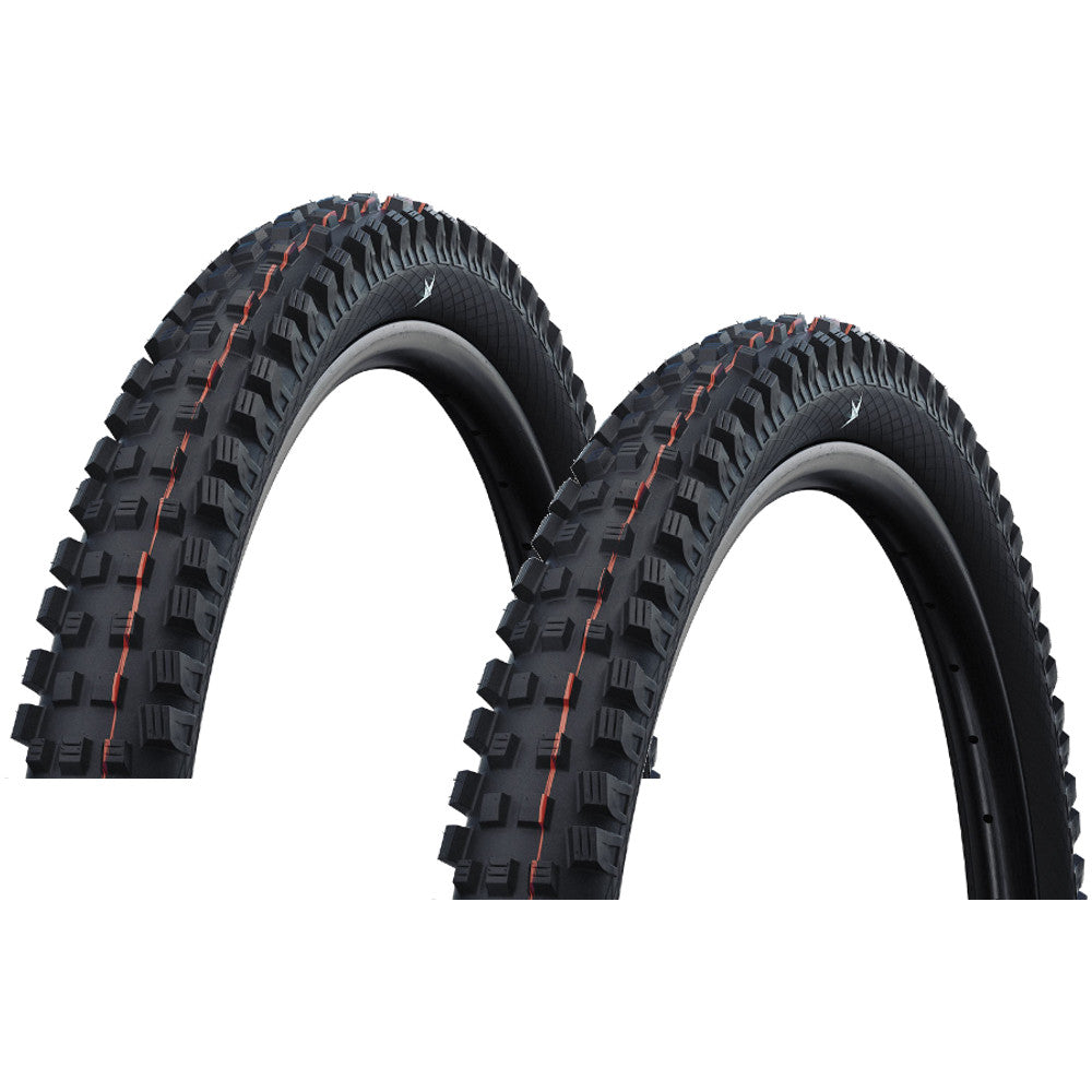 2x Schwalbe Magic Mary 26 x 2.35 Tubeless Folding Gravity Soft MTB Tires 1