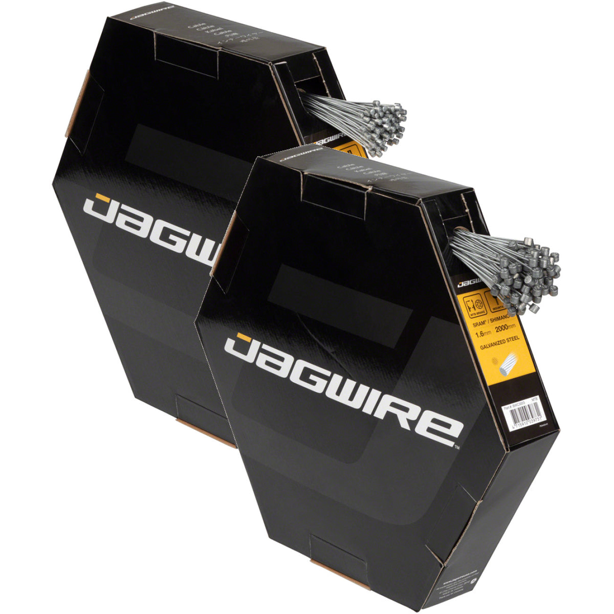 Premium Galvanized Jagwire MTB Brake & Shift Cable Bundle Durable, 1