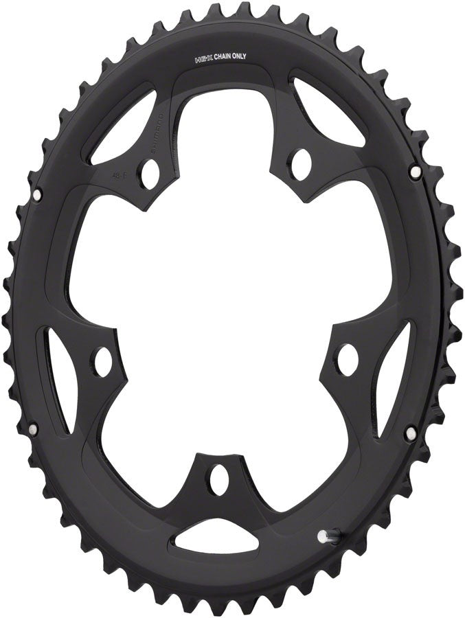 Shimano FC-R460 Chainring - 48t, 5-Bolt, 110 BCD, Black 1