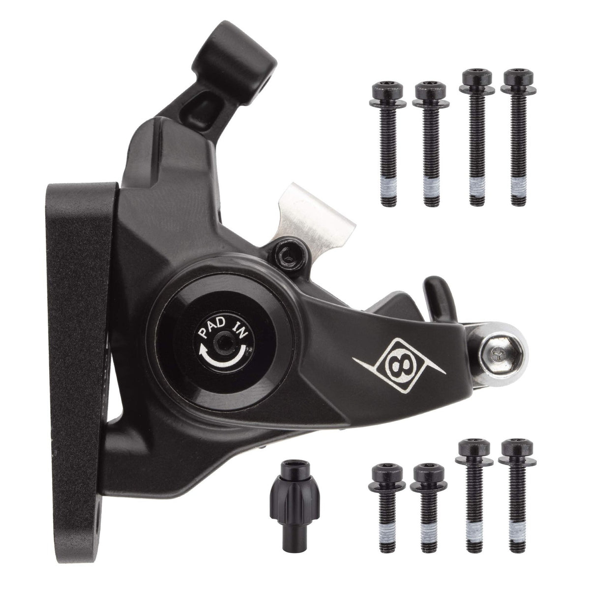 Origin8 Vise II FM Mechanical Disc Brake Caliper, Rear, Black 1