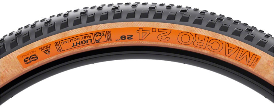 WTB Macro 29x2.4 Tubeless Folding Tire Black/Tan Light Fast Rolling TriTec 3
