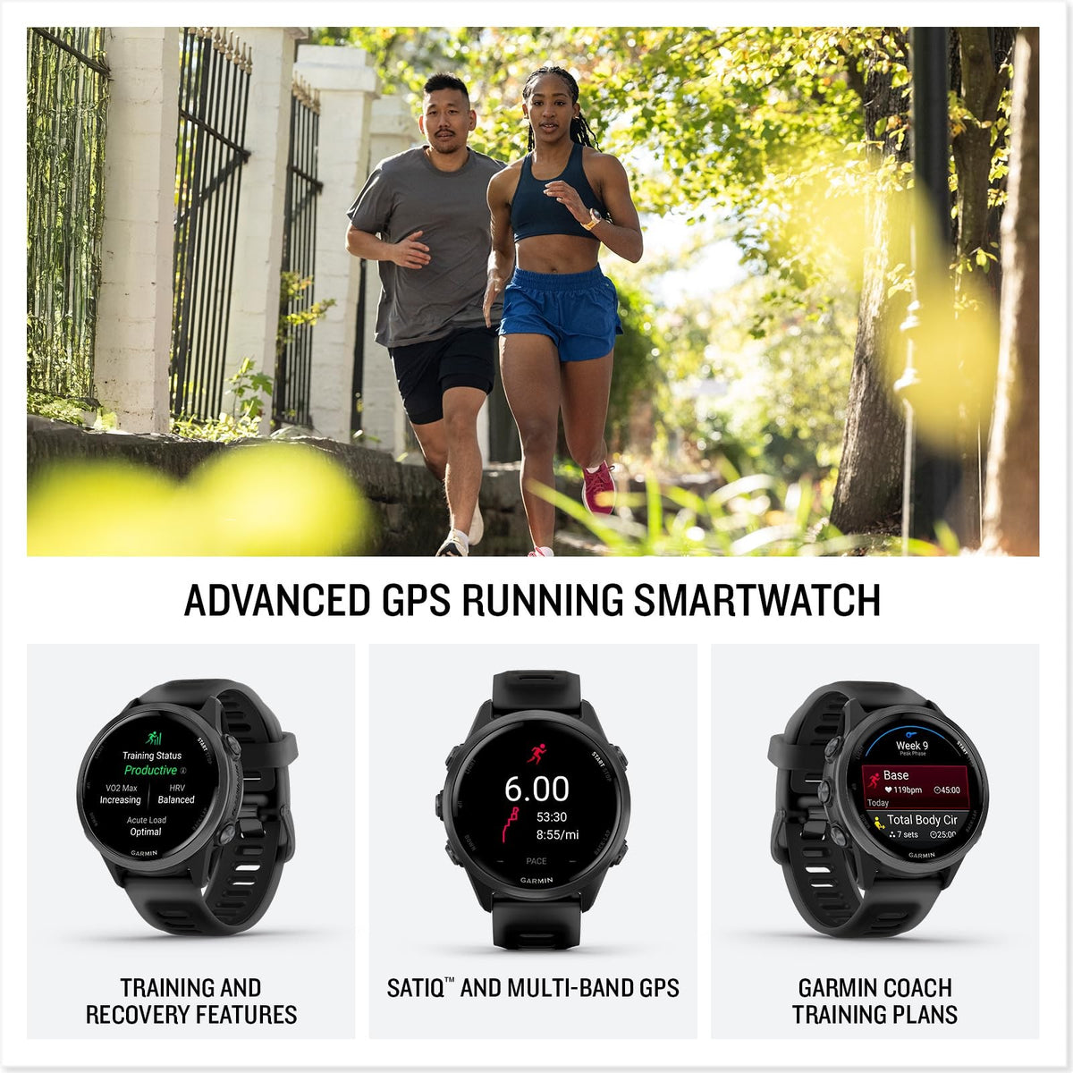 Garmin Forerunner 570 Watch 42mm Slate Grey/Translucent Black Silicone 2