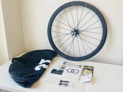 3T Mercurio 40 LTD Stealth Black Tubular Carbon 700c Rear Wheel 10/11s Multisys 1