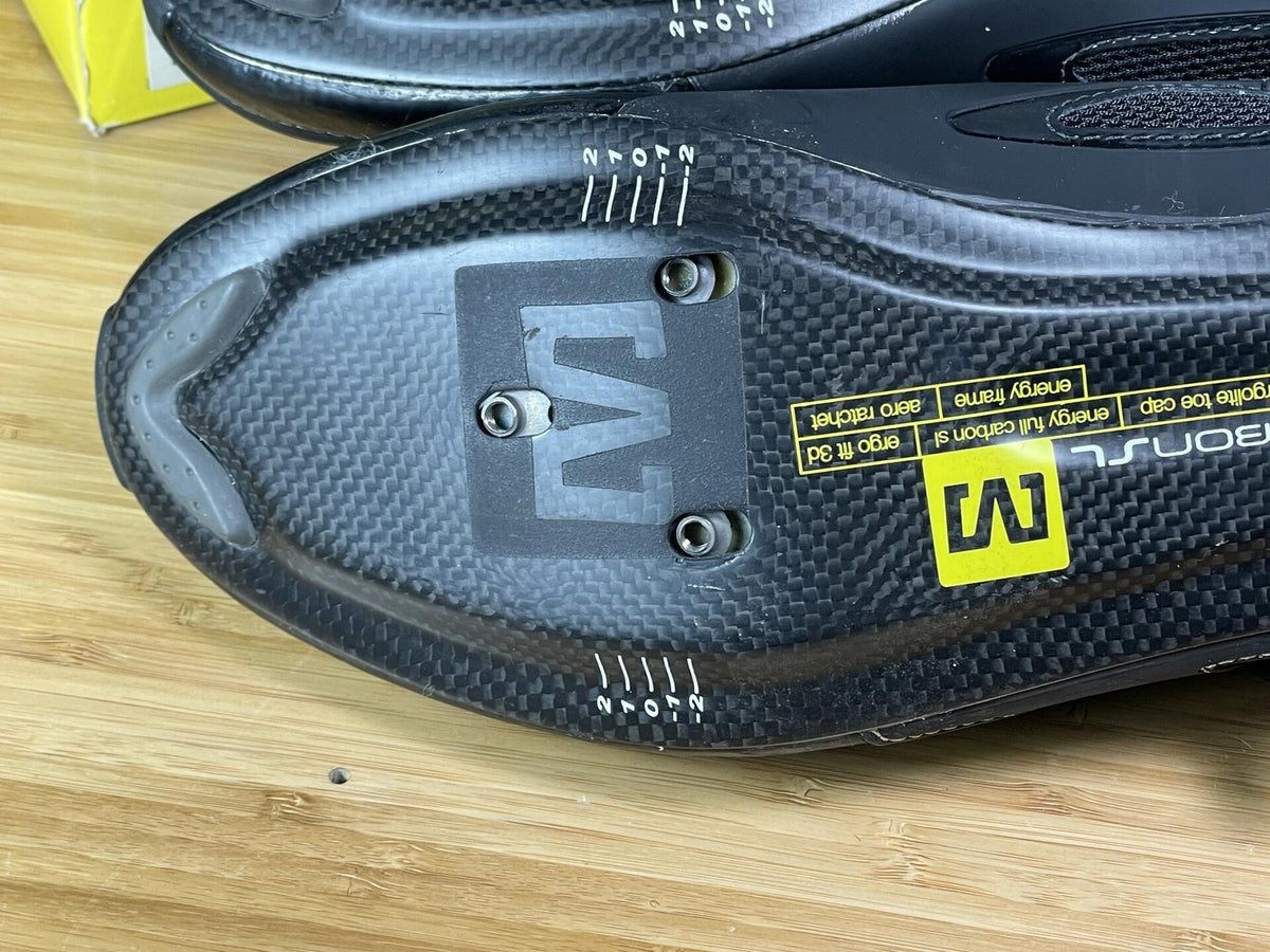 NOS Mavic SSC Zxellium Ultimate Road Bike Shoes 12.5 US 47-1/3 EU - BLACK 5