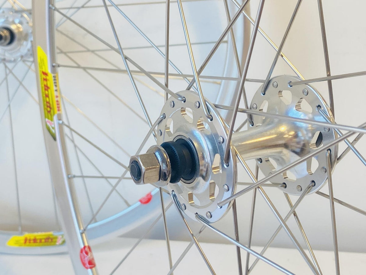 Velocity Pro Elite Deep-V 700c Tubular Track Wheelset Fix/Fix 32h 100/120 Silver 7
