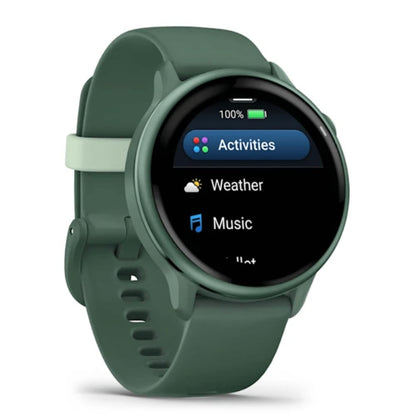 Garmin vivoactive 6 Fitness GPS Smartwatch AMOLED Display Metallic Jasper Green 4