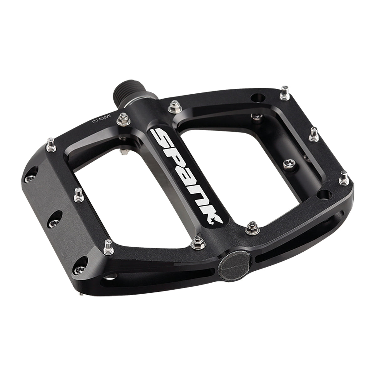 Spank Spoon 100 Pedals - Platform, Aluminum, 9/16", 100mm Wide, Black 1