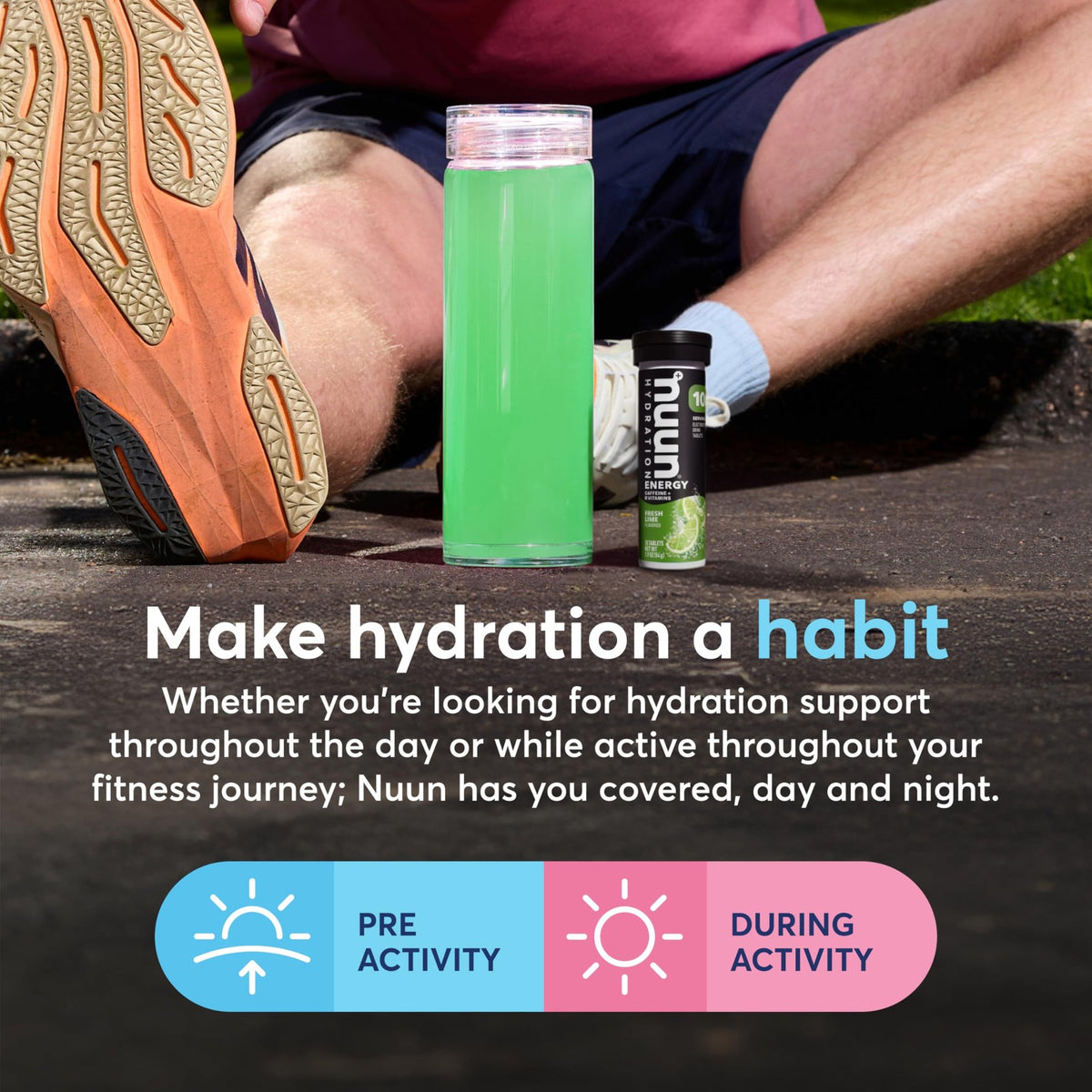 Nuun Energy Caffeine + B Vitamins, Electrolyte Hydration Tablets with Caffeine 4