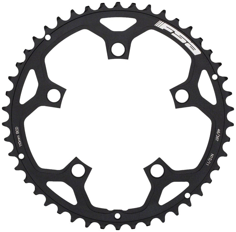 FSA Tempo Pro 46T Road Chainring 110 BCD 5-Bolt Steel 8/9/10/11-Speed 1