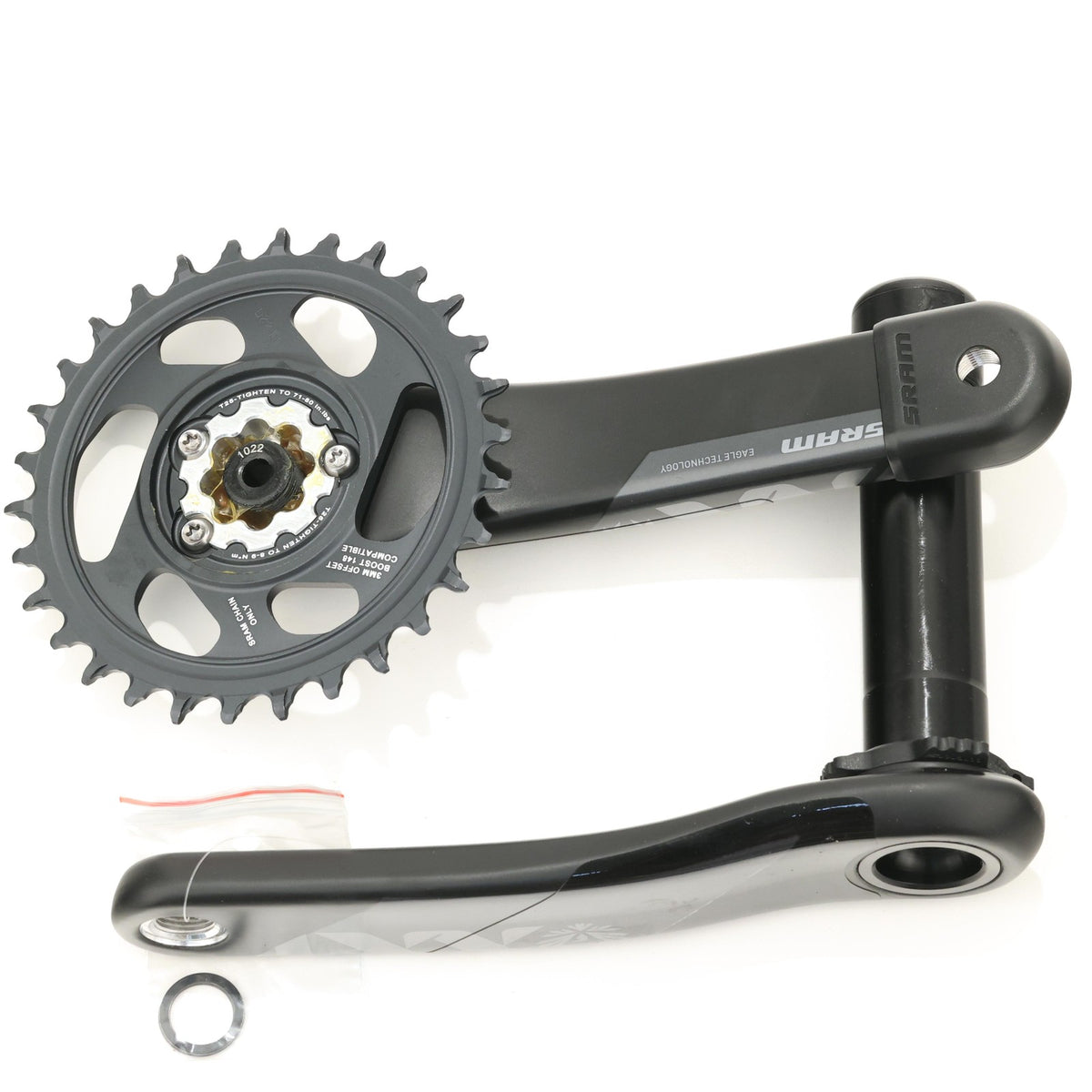 SRAM XX1 Eagle Carbon Crankset, DUB Wide, 175mm, 30T, Boost, 12-Speed, 55mm CL 1