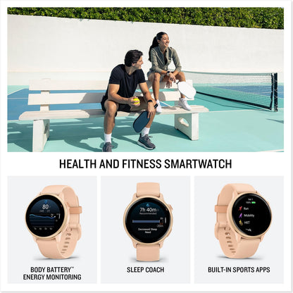 Garmin vivoactive 6 Fitness GPS Smartwatch AMOLED Display Pink Dawn 2