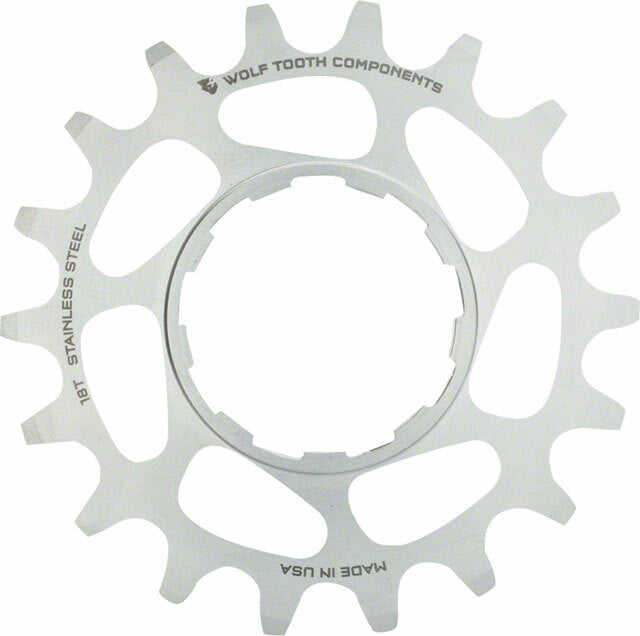 Wolf Tooth Components Single Speed Stainless Steel Cog 16T Compatible with 1