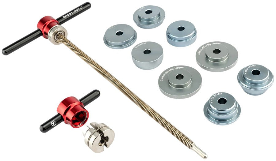 Enduro Linear Headset Press Kit with Guides, Quick Handles, and Zipnut 1