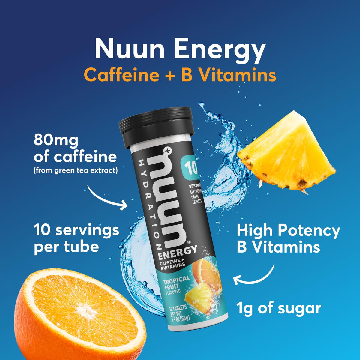 Nuun Energy Caffeine + B Vitamins, Electrolyte Hydration Tablets with Caffeine 2
