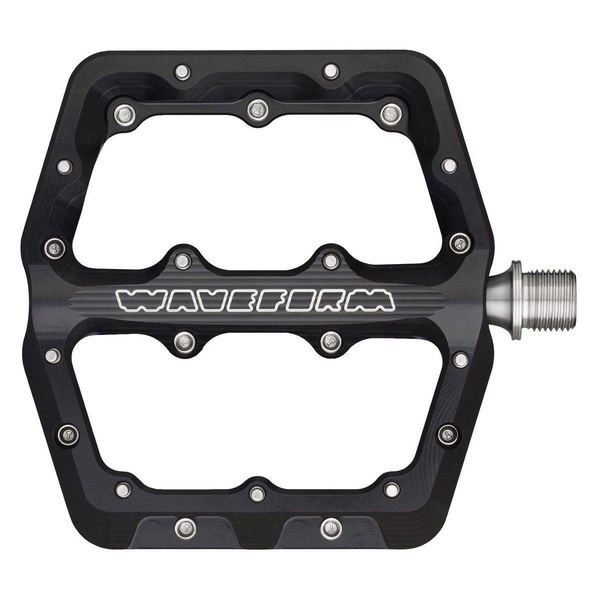 Wolf Tooth Waveform Aluminum Platform Pedals - Black, Large 1