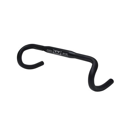 Soma Highway One Compact Drop Road Handlebar 40cm x 26.0mm Black 1