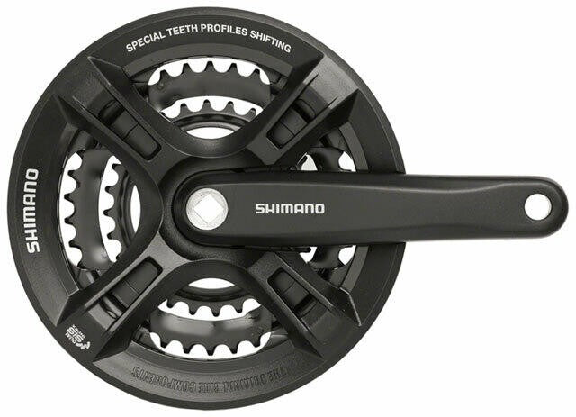 Shimano Altus M311 7/8-Speed 175mm 28/38/48t Square Crankset with 1