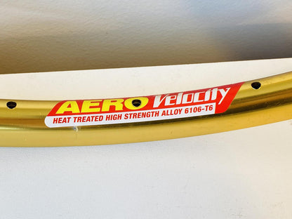 Velocity AERO 700c Rim Set 32h Gold Anodized - Made in Australia 5