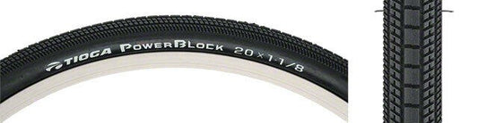 Tioga PowerBlock S-Spec Tire 20x1-1/8 Folding Bead Black 1