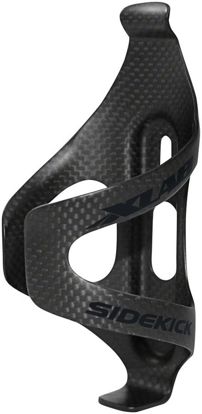 XLAB Sidekick Carbon Water Bottle Cage, Side Loading, Left Entry, Matte Black 2