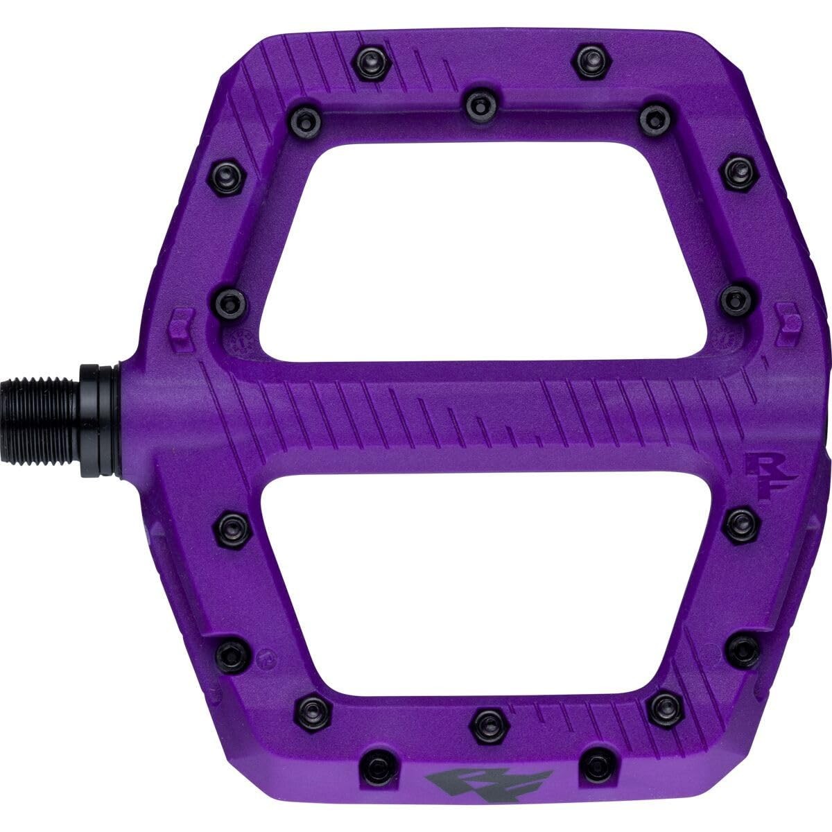 Raceface Chester Large Platform Pedals Cr-Mo Spindle 9/16" Purple Pair 1