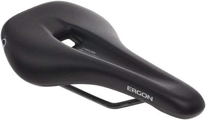 Ergon SM Sport Black Synthetic Saddle for Men, Sit-Bone Width 12-16 cm 1