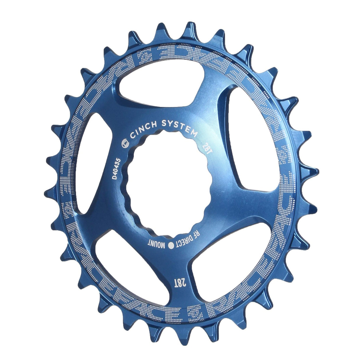 RaceFace Narrow Wide Chainring: Direct Mount CINCH 28t Blue 2