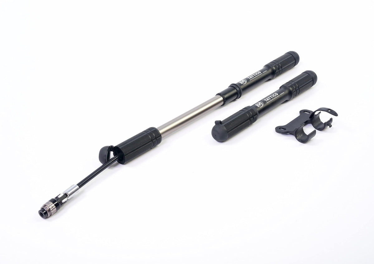 SILCA Tattico Mini Bike Pump with Frame Mount, Expandable Hose, 100psi 2