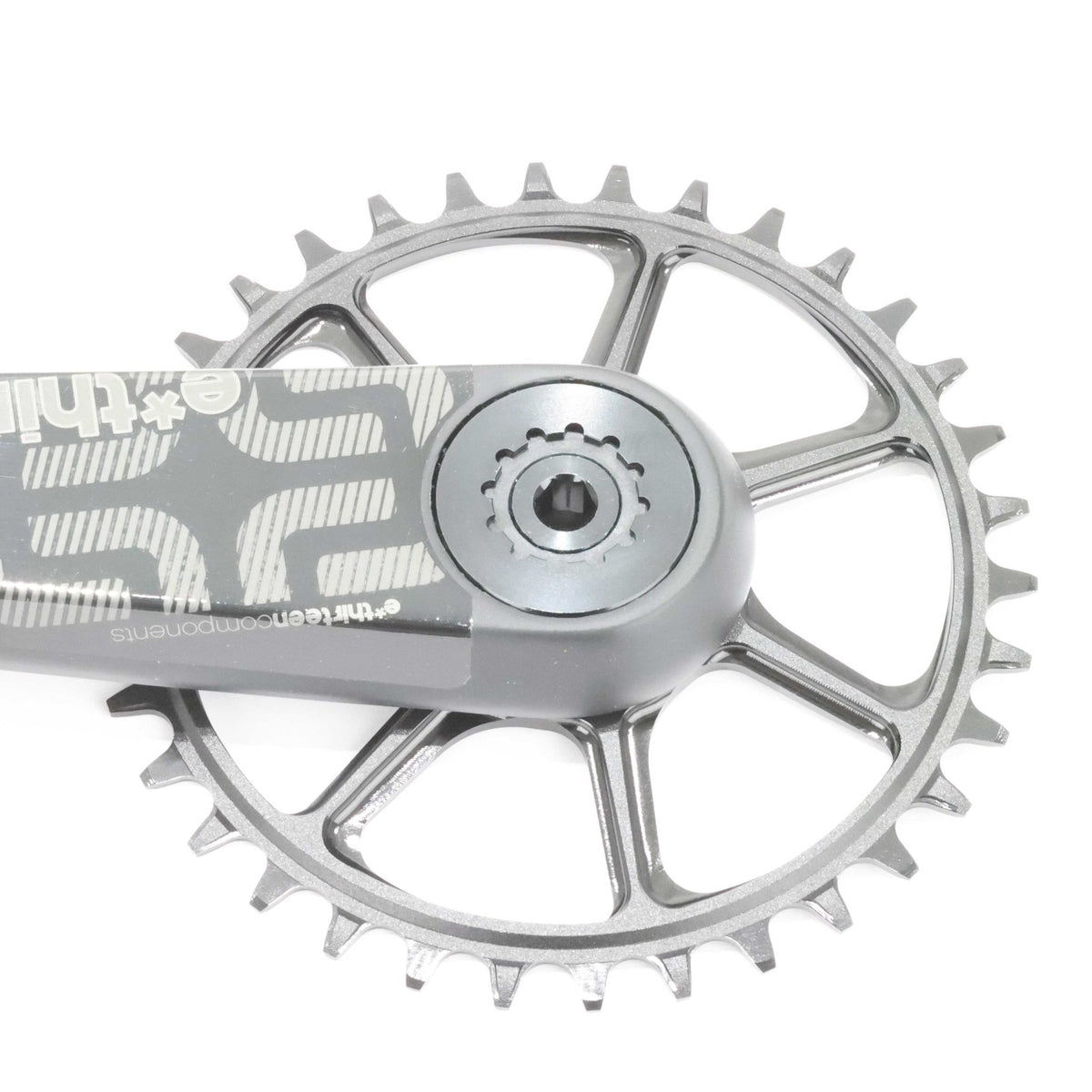 e*thirteen XCX Race Carbon Crankset, 175mm, 34T, Boost, 52mm CL, 30mm Spindle 5