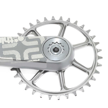 e*thirteen XCX Race Carbon Crankset, 175mm, 34T, Boost, 52mm CL, 30mm Spindle 5