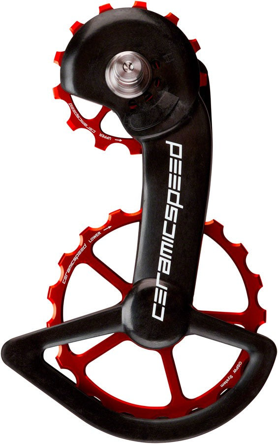 CeramicSpeed OSPW Shimano 9100/8000 Alloy Carbon Red 1