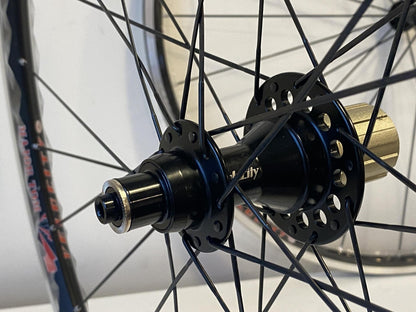 Velocity MAJOR TOM 700c Tubular Road Wheelset 24h/28h 100/130 8-10s - Black 8