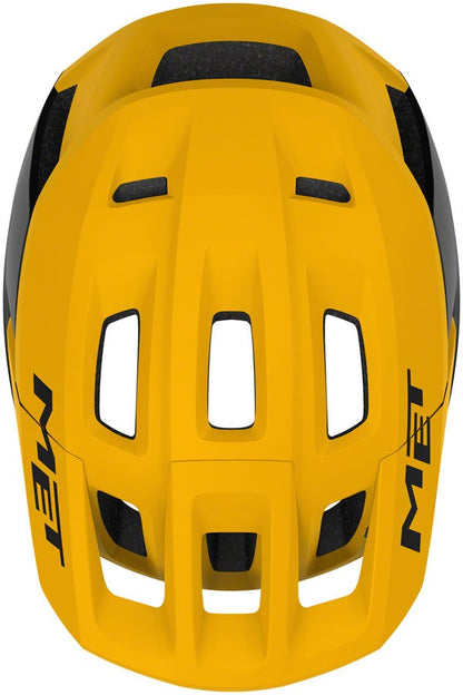 MET Terrae Mips Mountain Helmet Burned Yellow Matte Medium with Visor 4