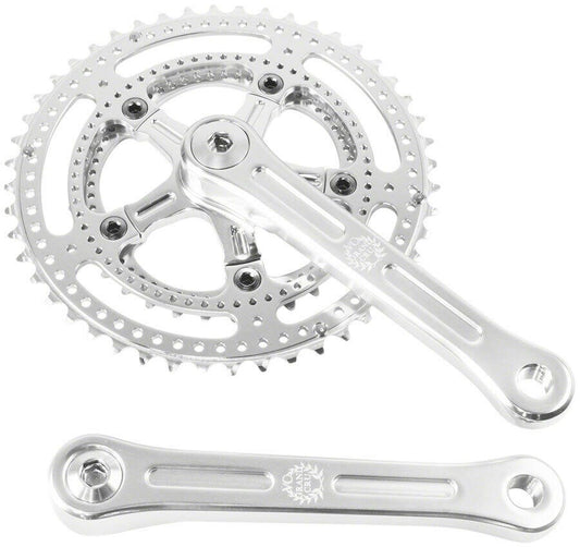 Velo Orange Grand Cru Drillium Cranks - 170mm 8/9/10sp 48/34t Square Taper JIS 1