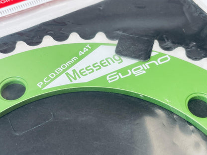 NOS Sugino Messenger 130BCD 44t Track Chainring 1/8" - Green Powder Coat 2