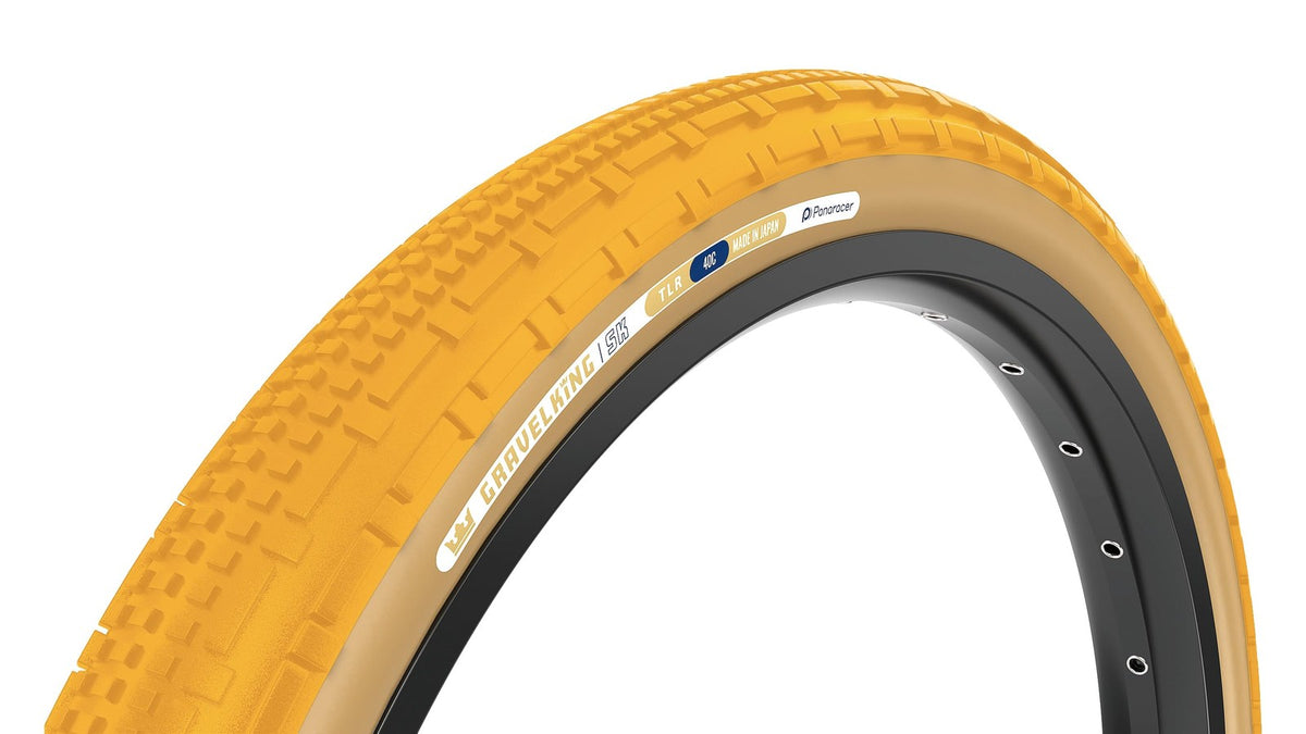 Panaracer GravelKing SK TLR Tire 700x45c Tubeless Ready Fold Honey Butter/Brown 1