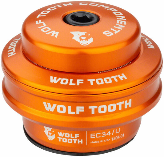 Wolf Tooth Components EC34/28.6 Upper Headset 16mm Stack Orange 1