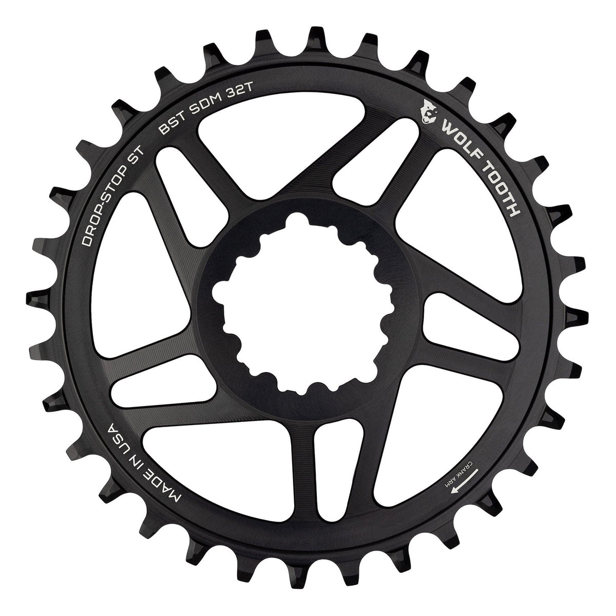 Wolf Tooth 30T Direct Mount Chainring 3-Bolt 3mm Offset for 12-Speed 9
