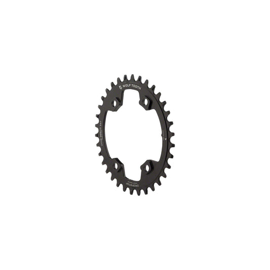 Wolf Tooth Components Drop-Stop PowerTrac 34t Chainring 96mm BCD XT M8000 Black 1