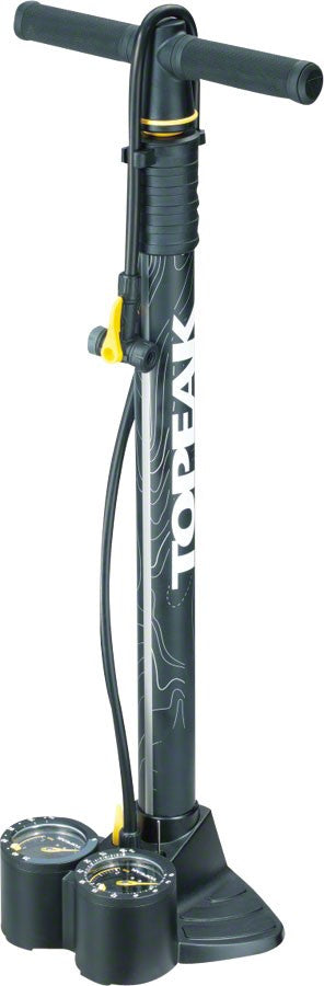 Topeak JoeBlow Dualie Floor Pump for Fat and Mountain Bike Tires, Black 1