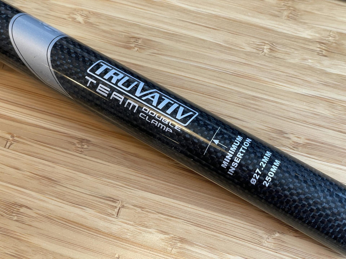 NOS SRAM Truvativ Team Double Clamp Carbon Fiber Seatpost 27.2mm 250mm 3