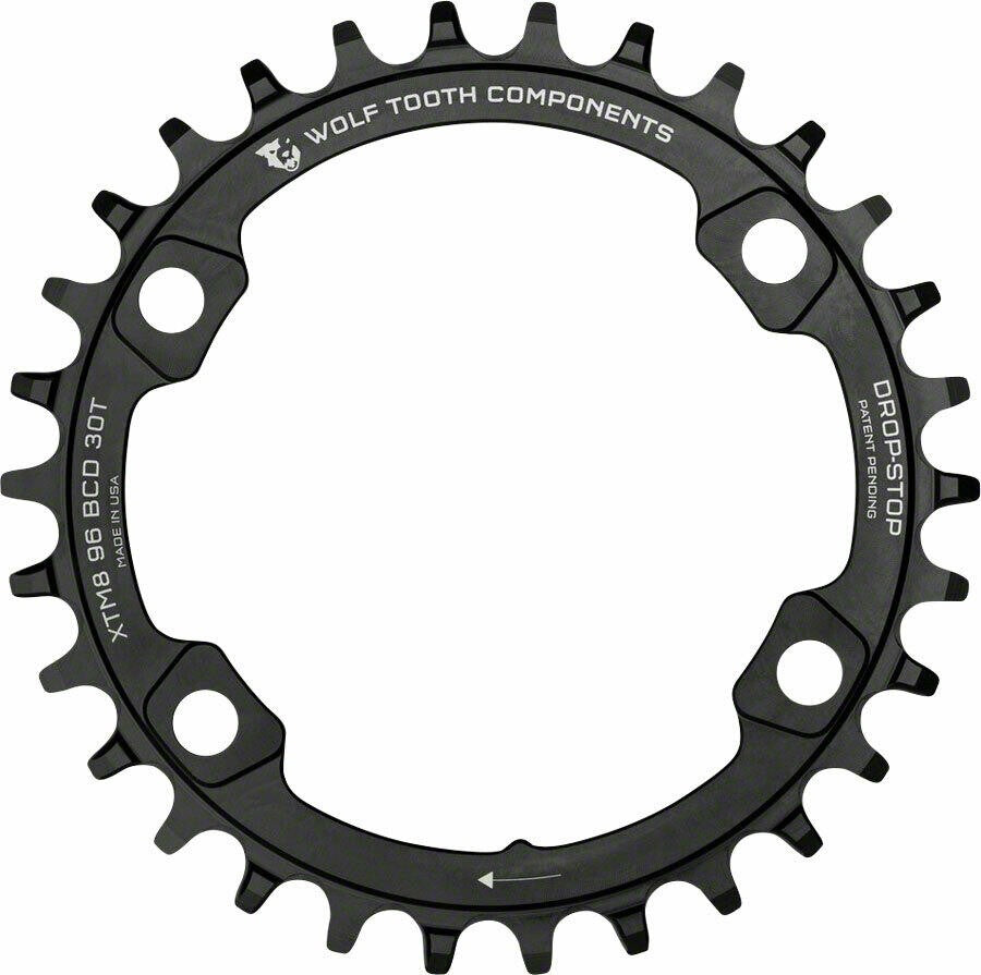 Wolf Tooth Components 96 BCD Chainring - 38t 96 Asymmetric BCD 4-Bolt Drop-Stop 1