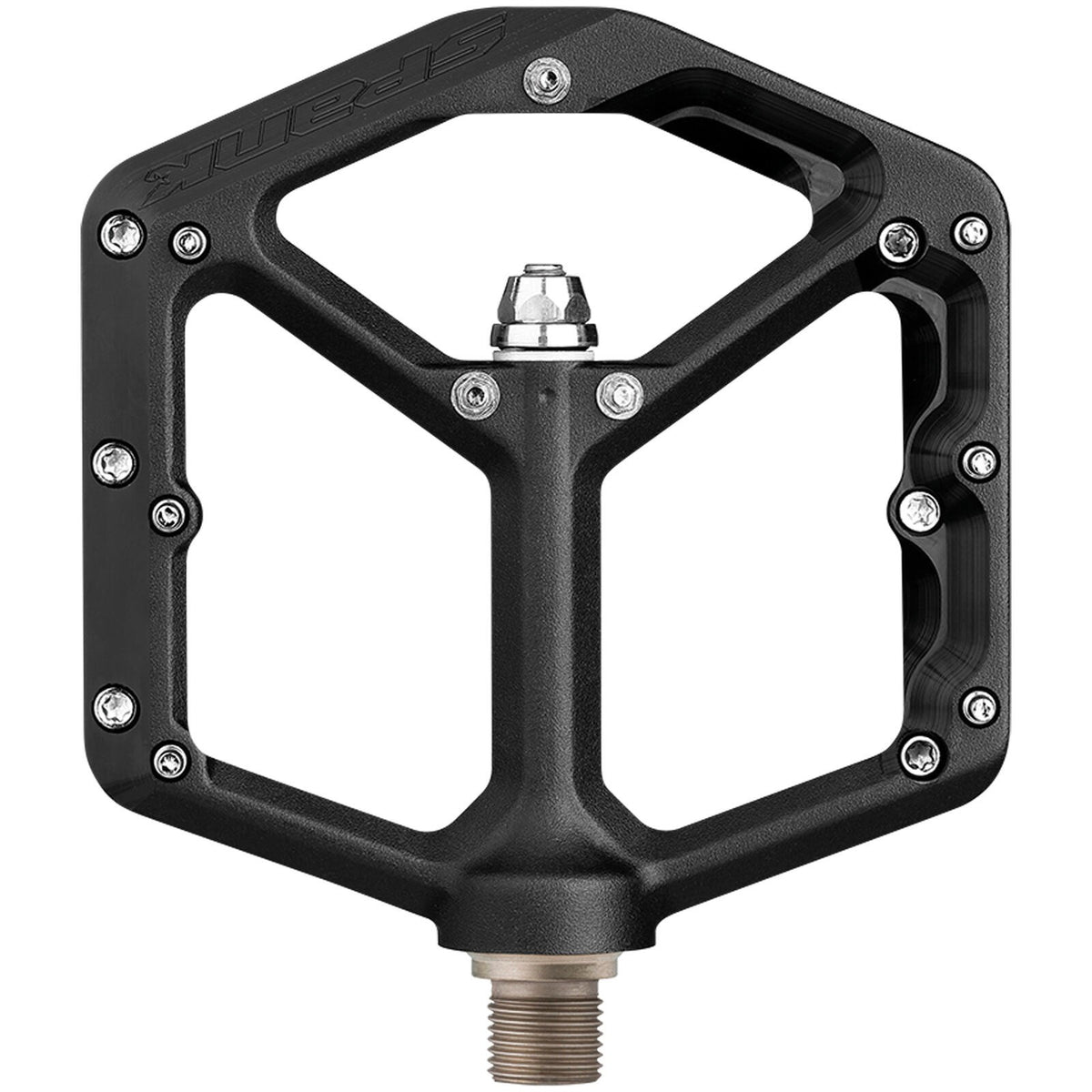 Spank Spoon Oozy Pedals - Platform, Aluminum, 9/16", 100mm Wide, Black 2