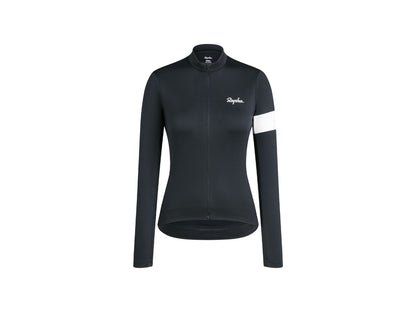 Rapha Women's Core Thermal Long Sleeve Cycling Jersey S Black 1